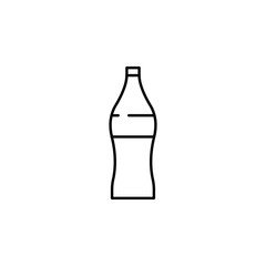 Poster - soda bottle icon. Element of bar for mobile concept and web apps iicon. Thin line icon for website design and development, app development. Premium icon