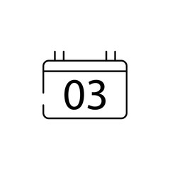 Poster - calendar icon. Element of speed icon for mobile concept and web apps. Thin line calendar icon can be used for web and mobile