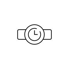 Poster - watch icon. Element of speed icon for mobile concept and web apps. Thin line watch icon can be used for web and mobile