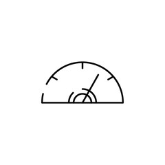 Poster - speedometer icon. Element of speed icon for mobile concept and web apps. Thin line speedometer icon can be used for web and mobile