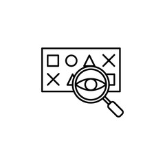 Poster - eye, transparency icon. Element of general data project icon for mobile concept and web apps. Thin line eye, transparency icon can be used for web and mobile