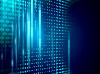 Big data futuristic visualization abstract illustration