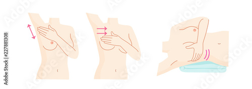 Fotografía Breast cancer self-palpation set
