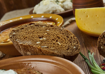 Canvas Print - Lithuanian dark rye bread