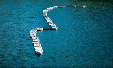 Wall Mural - row boats