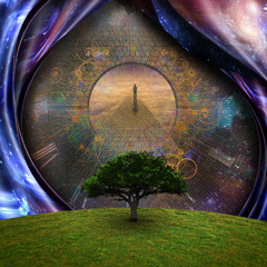 Canvas Print - road to another world
