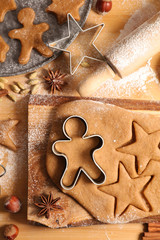 Poster - cooking christmas biscuit