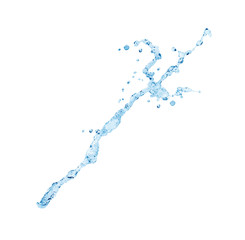 water splash isolated on white background with clipping path