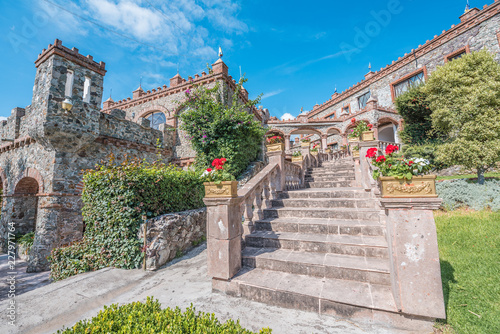Beautiful architecture of Medieval Castle in Guanajuato, Mexico