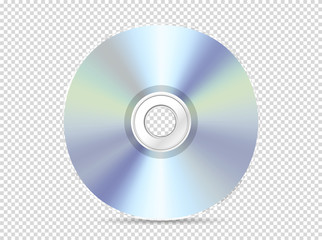 Fototapete - modern compact disc vector mockup. vector object isolated on transparent