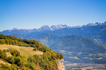 Poster - Les Alpes vue depuis Saint Hilaire