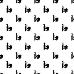 Poster - Drilling machine pattern vector seamless repeating for any web design