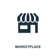 Marketplace icon. Premium style design from crowdfunding icon collection. UI and UX. Pixel perfect marketplace icon. For web design, apps, software, print usage.