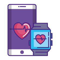 Poster - smartwatch and smartphone with cardiology app