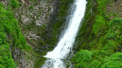 Wall Mural - Scenic nature of beautiful waterfall