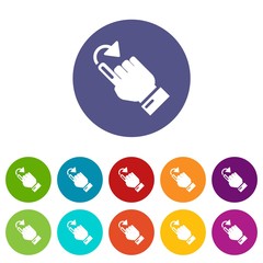 Poster - Cursor turn icon. Simple illustration of cursor turn vector icon for web