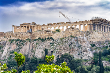 Temple Erechtheion Parthenon Acropolis Athens Greece