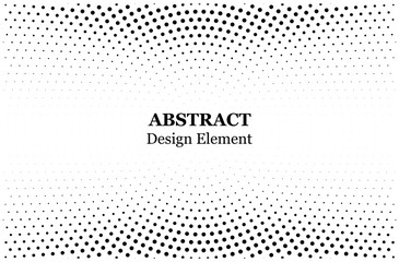 Wall Mural - Halftone dotted background circularly distributed. Halftone effect vector pattern. Circle dots isolated on the white background.