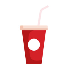 Sticker - soda cup isolated icon