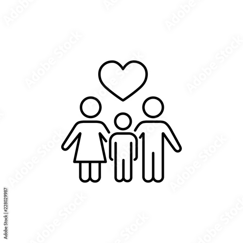 Family Loving Symbol Line Black Icon On White Background Stock Vector Adobe Stock You can download in.ai,.eps,.cdr,.svg,.png formats. family loving symbol line black icon on