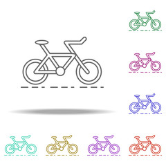 Poster - eco transport outline icon. Elements of Ecology in multi color style icons. Simple icon for websites, web design, mobile app, info graphics
