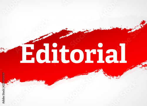 Fotografía Editorial Red Brush Abstract Background Illustration