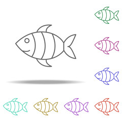 Poster - sea life outline icon. Elements of Ecology in multi color style icons. Simple icon for websites, web design, mobile app, info graphics