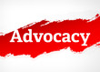 Advocacy Red Brush Abstract Background Illustration
