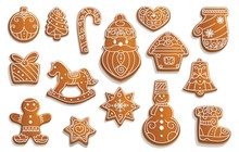 Gingerbread Cookies, Christmas Holiday Food