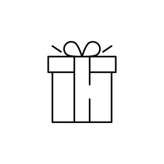 Poster - gift box icon. Element of cyber monday icon for mobile concept and web apps. Thin line gift box icon can be used for web and mobile