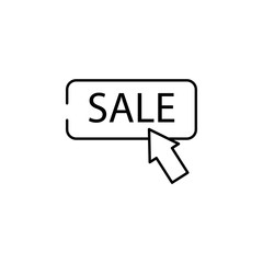 Aufkleber - online sale icon. Element of cyber monday icon for mobile concept and web apps. Thin line online sale icon can be used for web and mobile