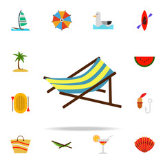 Poster - beach table flat icon. Summer icons universal set for web and mobile