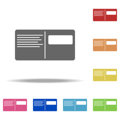 Aufkleber - notebook icon. Elements of web in multi color style icons. Simple icon for websites, web design, mobile app, info graphics