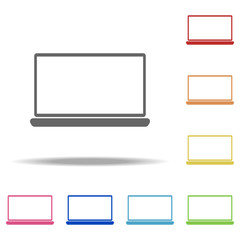 Aufkleber - laptop icon. Elements of web in multi color style icons. Simple icon for websites, web design, mobile app, info graphics
