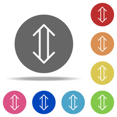 Poster - arrows of different directions icon. Elements of web in multi color style icons. Simple icon for websites, web design, mobile app, info graphics