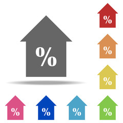 Aufkleber - mortgage icon. Elements of web in multi color style icons. Simple icon for websites, web design, mobile app, info graphics