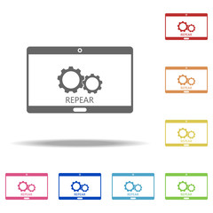 Aufkleber - laptop repair icon. Elements of web in multi color style icons. Simple icon for websites, web design, mobile app, info graphics