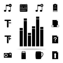 Poster - bar chart icon. web icons universal set for web and mobile