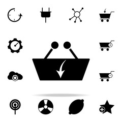 Poster - download store cart icon. web icons universal set for web and mobile