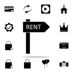 Aufkleber - rental sign icon. web icons universal set for web and mobile