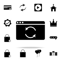 Aufkleber - browser refresh icon. web icons universal set for web and mobile