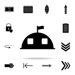 Poster - military tent icon. web icons universal set for web and mobile