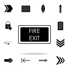 Aufkleber - sign fire exit icon. web icons universal set for web and mobile
