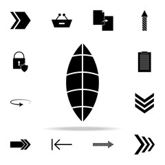 Aufkleber - rugby ball icon. web icons universal set for web and mobile