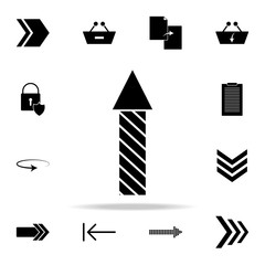 Poster - striped arrow icon. web icons universal set for web and mobile