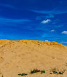 Sandwüste mit blauem Himmel