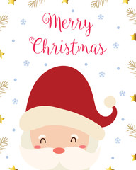 Wall Mural - Merry Christmas greeting card.