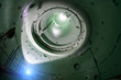 © Mulderphoto - Inside unfinished reactor vessel of abandoned nuclear power plant. Bottom view of metal dome