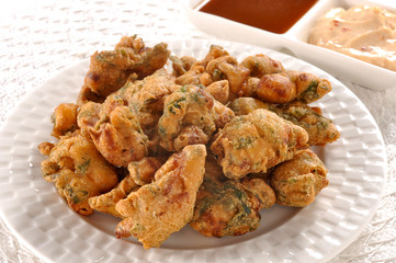 Pakora, a full nutrition spicy food with stuffed onion, chilli &  gram flour