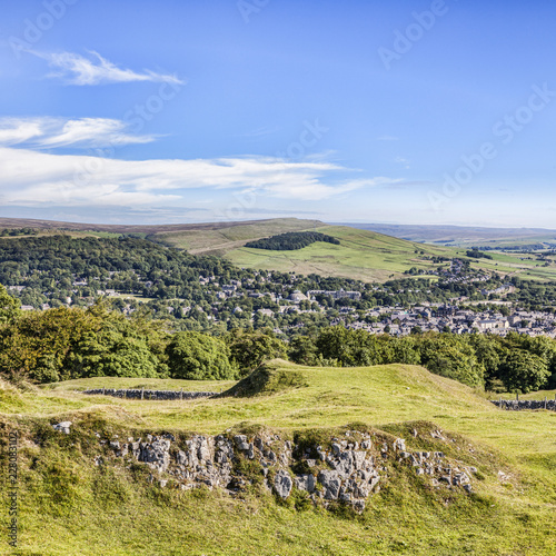 Fotomural Buxton from Grin Low and Buxton Country Park, Derbyshire